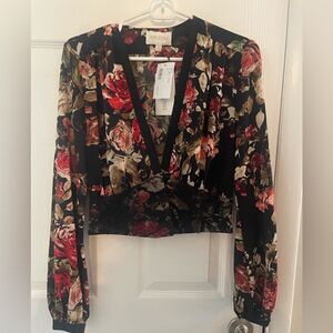 Divine Heritage woman’s floral crop top